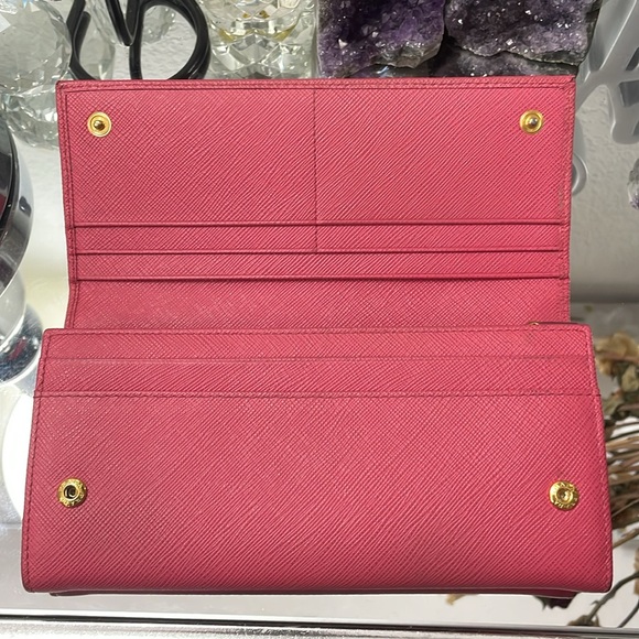 EUC, Auth PRADA MILANO Saffiano Leather Wallet w/Chain for Satchel  use - Picture 11 of 17